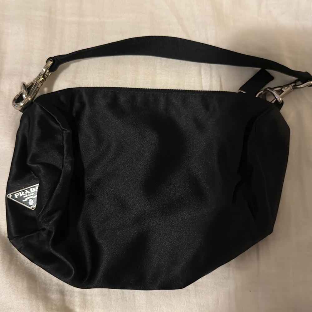 Satin mini Prada bag